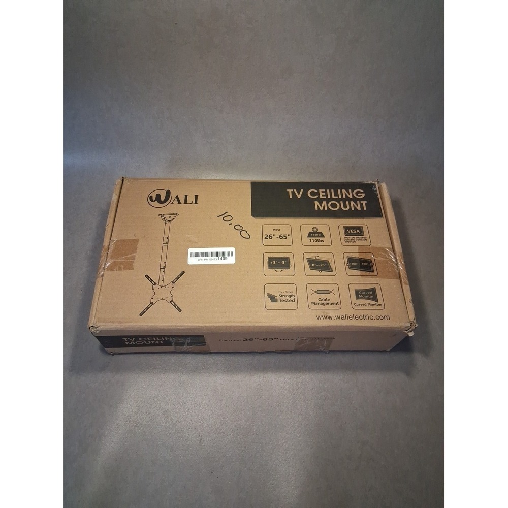 WALI TV Ceiling Mount Adjustable Bracket 26"-65" NEW